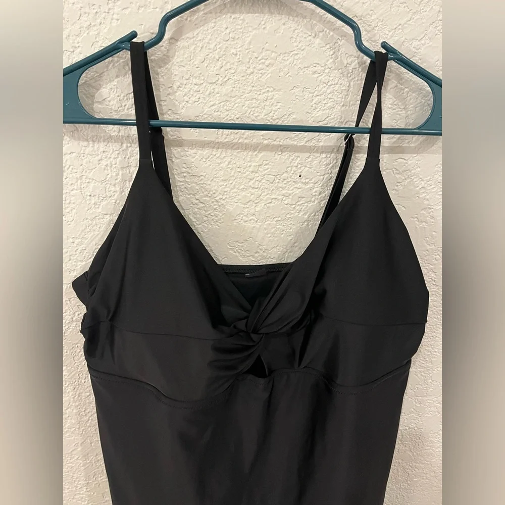 Old Navy Black Knot Swim Dress - Picture 3 of 5